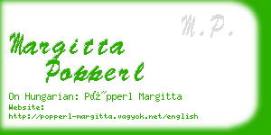 margitta popperl business card